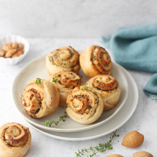 Savory Truffle and Parmesan Rolls with Almonds