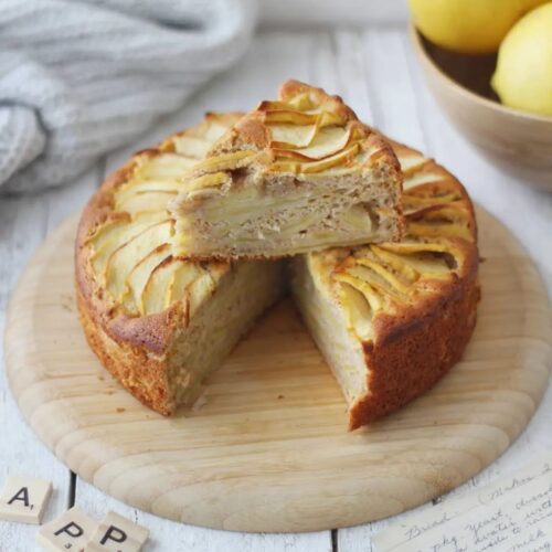 Soft Lemon and Apple Cake