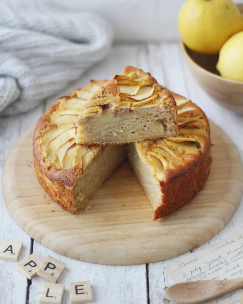 Soft Lemon and Apple Cake