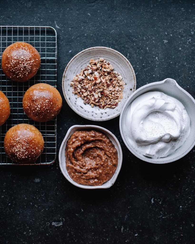 Vegan Swedish Semla with Almond Cream