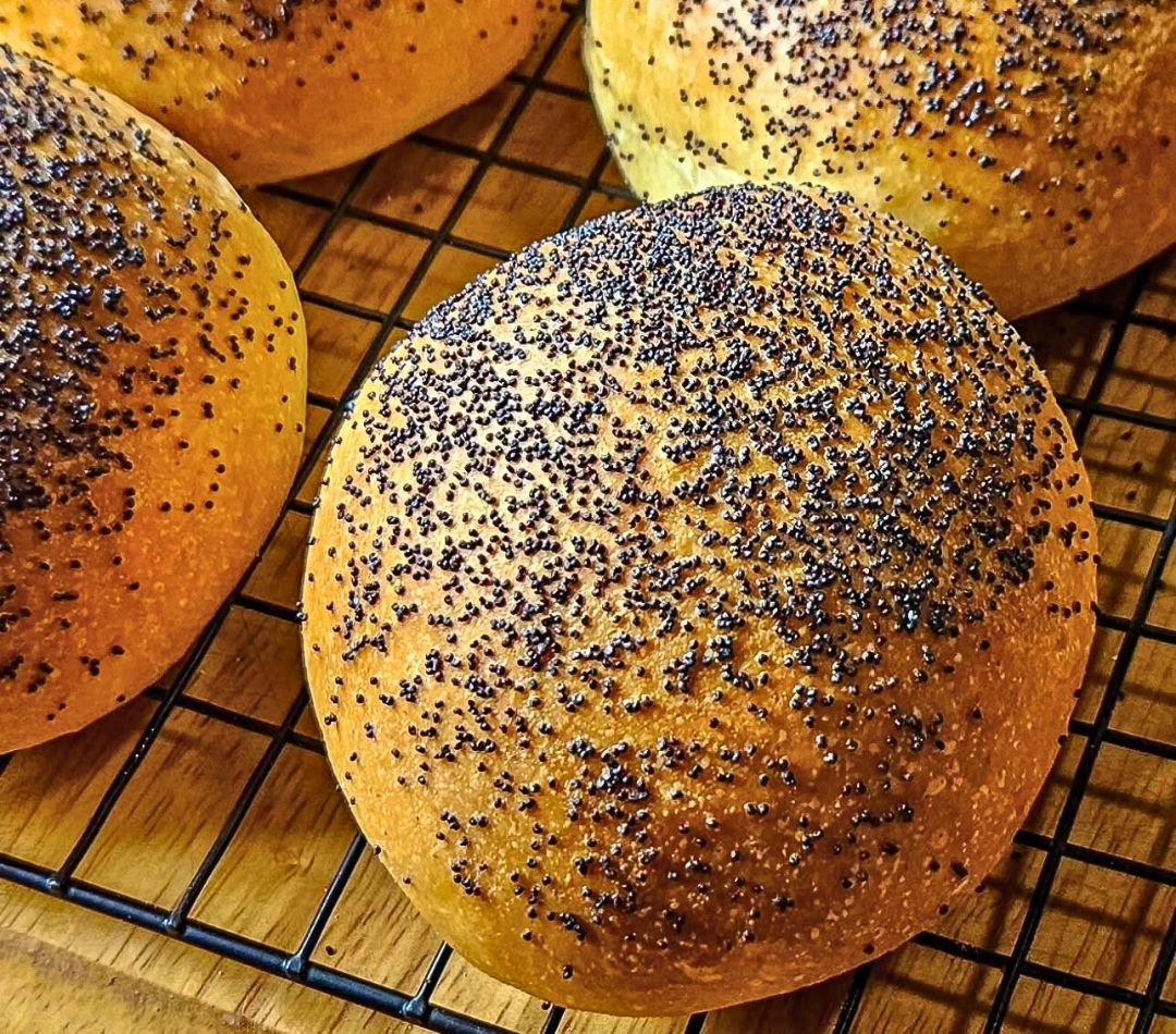 Homemade Buttermilk Brioche Buns 🍞 | Soft, Buttery & Golden with Poppyseed Crunch