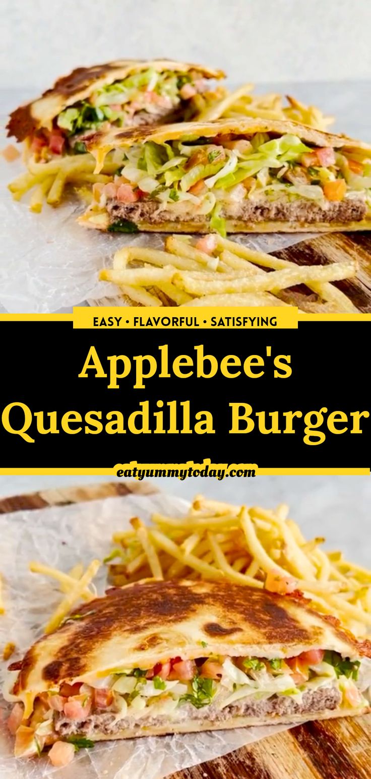 Applebee’s Quesadilla Burger Recipe ⁠[Copycat]