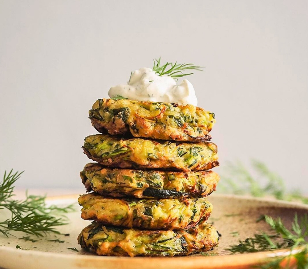 High-Protein Zucchini Chickpea Fritters 🥒 | Gluten-Free, Vegetarian & Crispy Snack