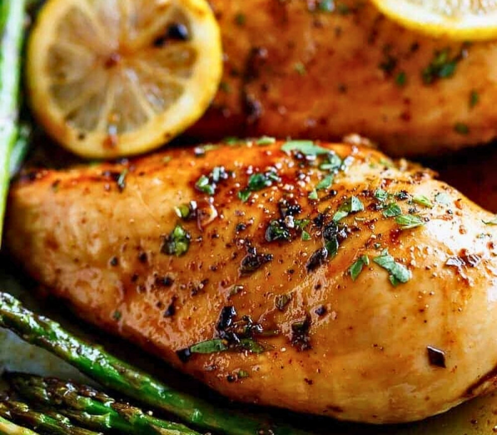 Gluten-Free Honey Lemon Chicken & Asparagus Bake 🍋 | Easy, Healthy One-Pan Dinner in 30 Minutes