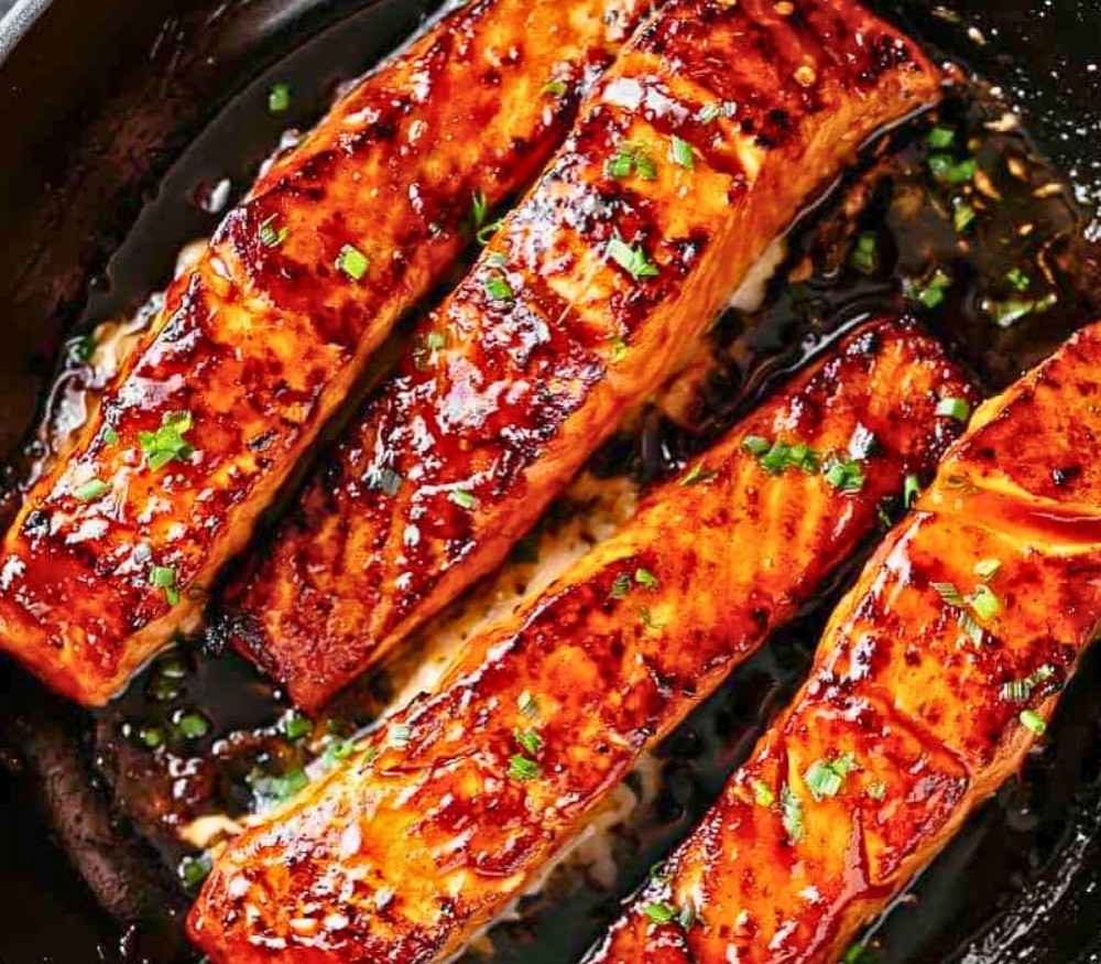 Easy Low-Carb Firecracker Baked Salmon 🔥 | Spicy, High-Protein Dinner Ready in 30 Minutes