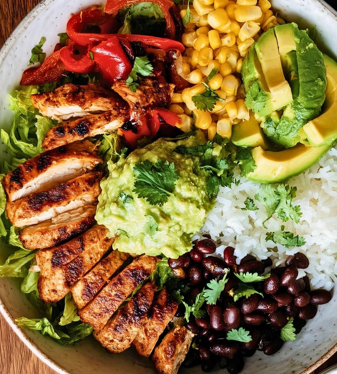High-Protein Chicken Fajita Bowls|Easy Healthy Meal Prep Idea