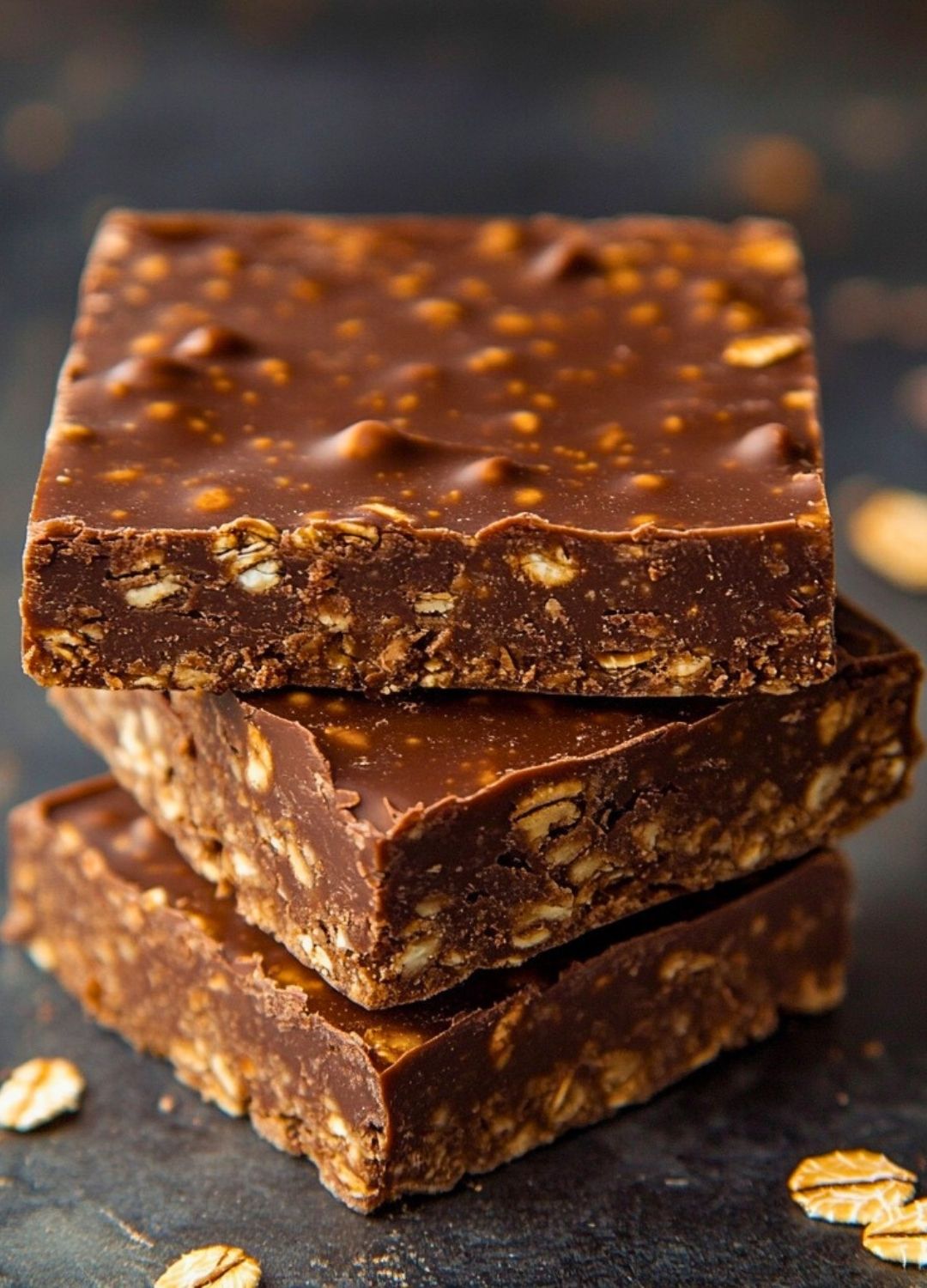 Chocolate Peanut Butter Oat Bars|Chewy, Easy & Homemade Dessert Squares
