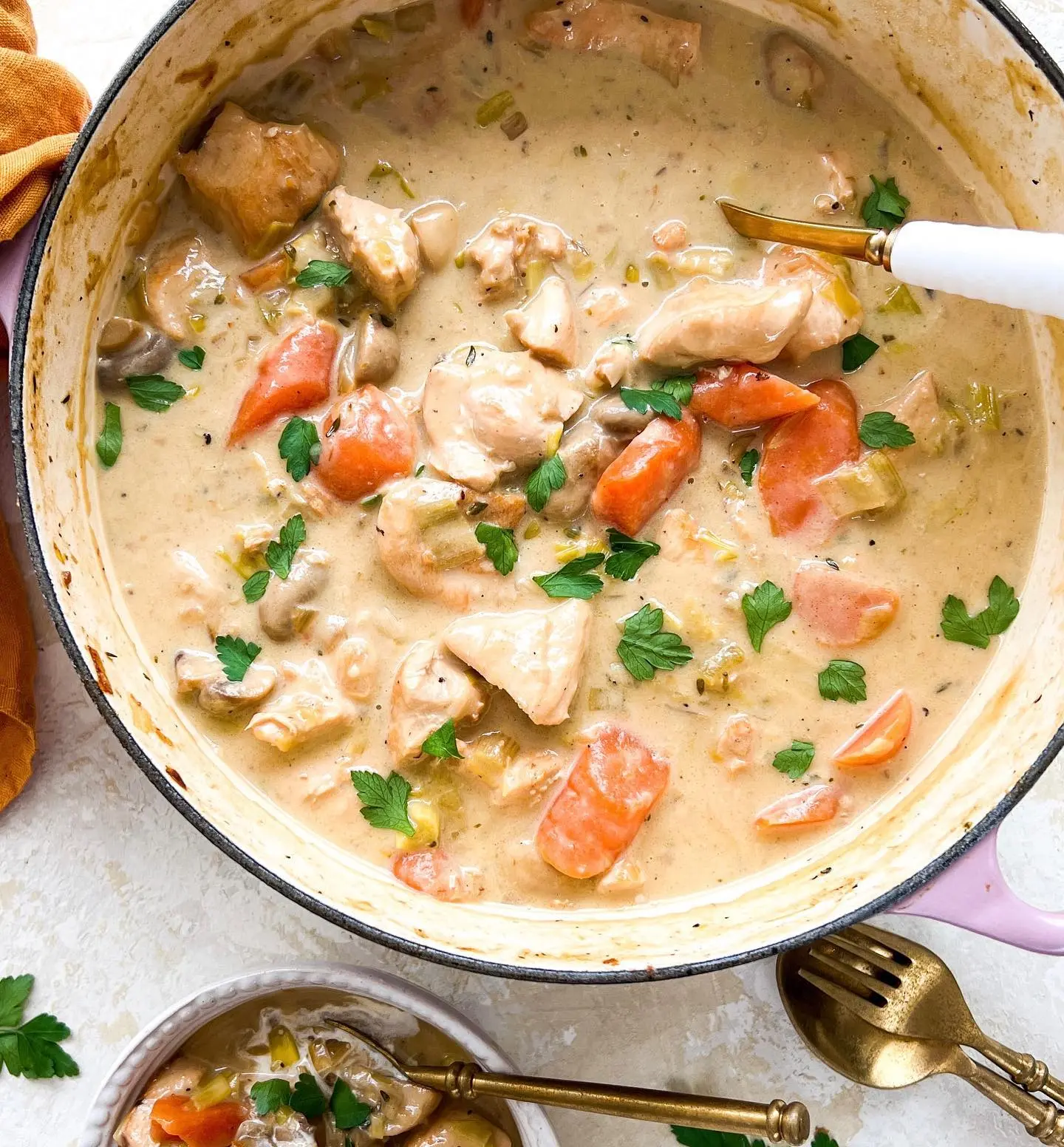 One-Pot Creamy Chicken vegetable Casserole|Easy · Family Dinner · Freezer-Friendly