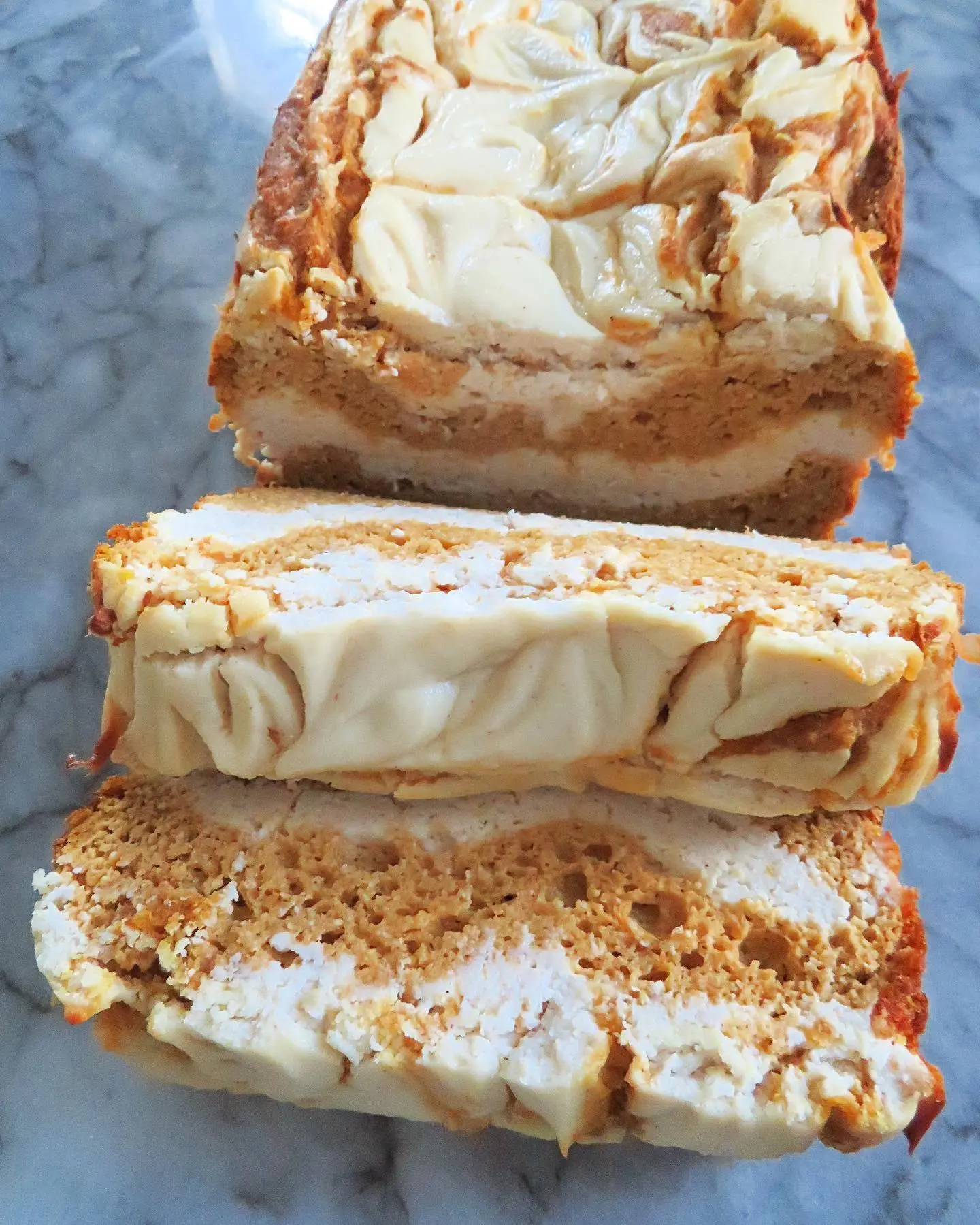 High-Protein Pumpkin Cream Cheese Swirl Bread | Gluten-Free, Low Carb, Healthy Snack & Breakfast