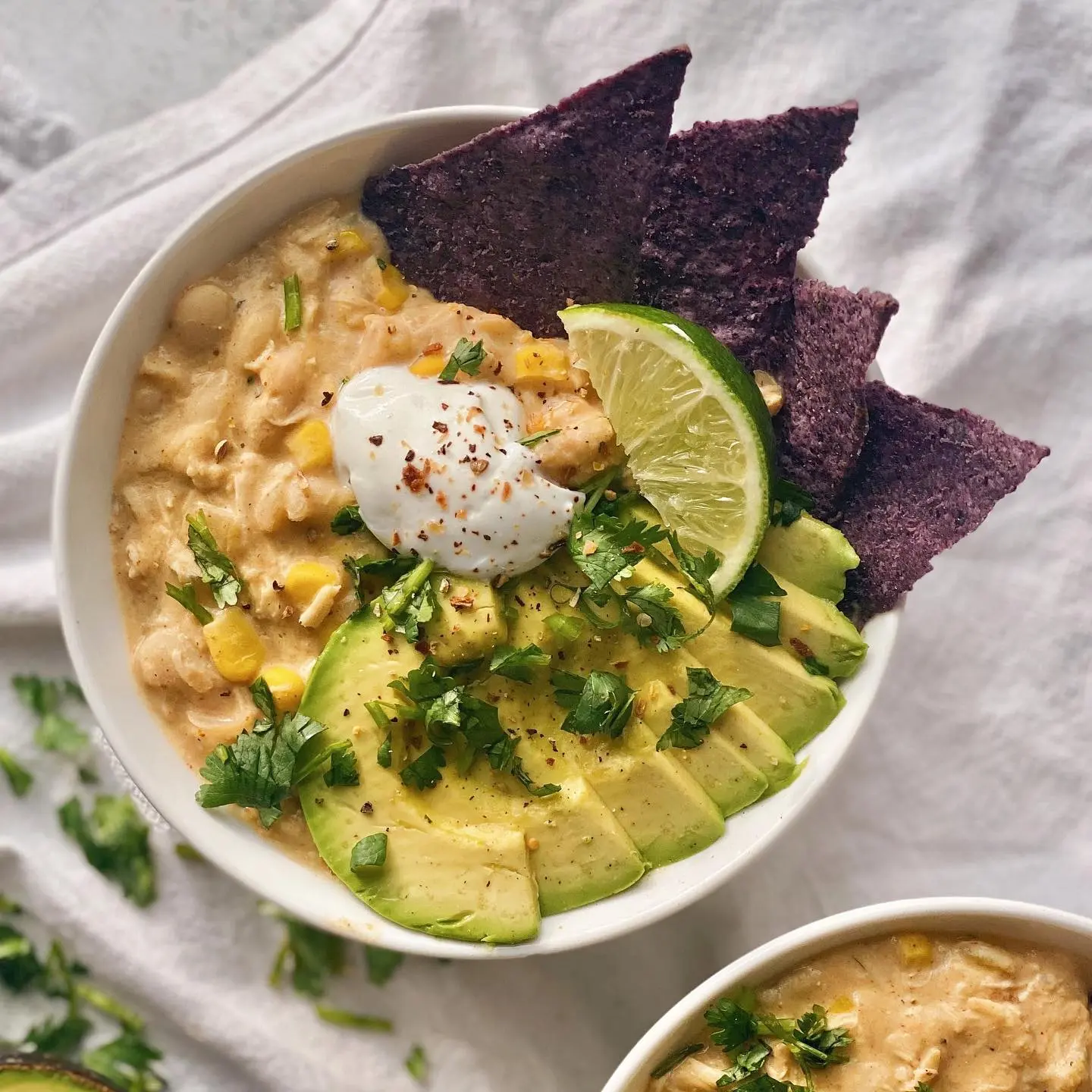 Creamy White Bean Chicken Chili | Easy, Healthy, High-Protein | Comfort Weeknight Dinner