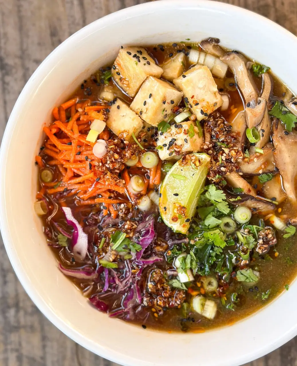 Ultimate Vegan Miso Bowl Recipe with Crispy Tofu and Shiitake Mushrooms