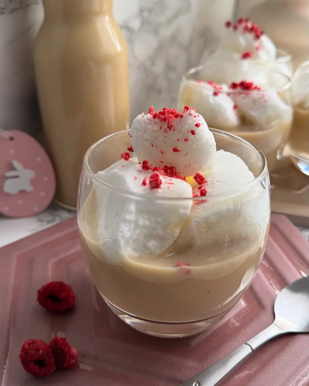 Protein Bird’s Milk (Low-Sugar, High-Protein) — Microwave Egg-White Foam Dessert