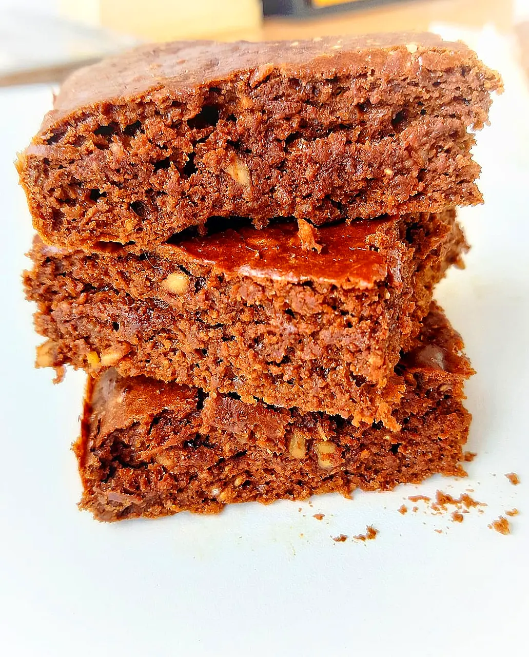 High Protein Chocolate Brownies (Gluten-Free, Low Sugar, Fudgy Texture)