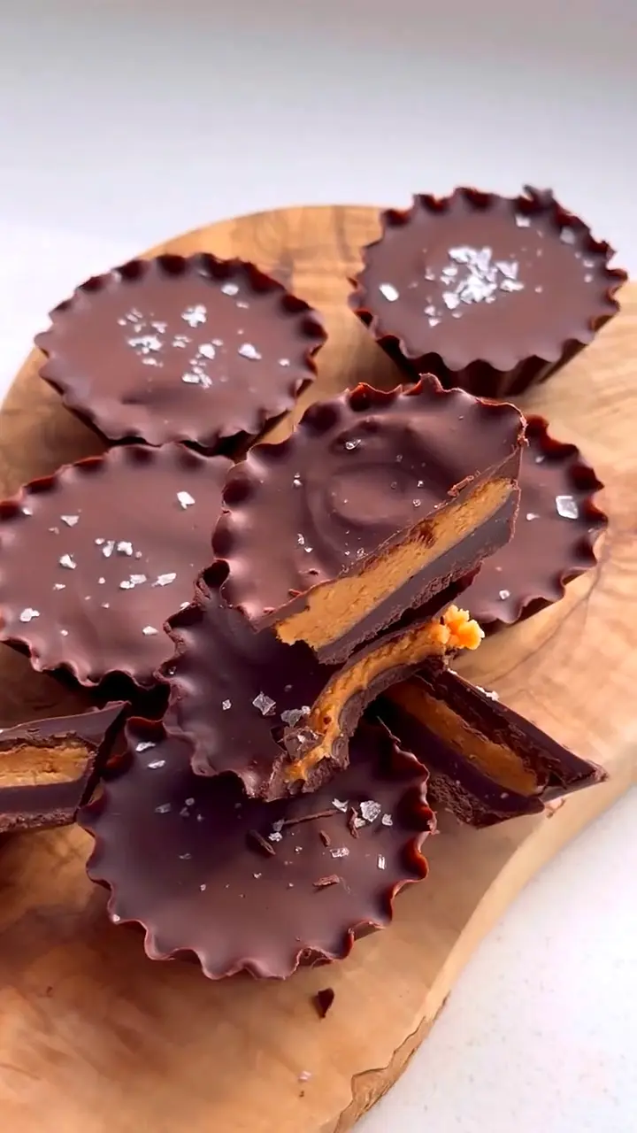 High Protein Homemade Reese’s Cup (Only 93 Calories Each)