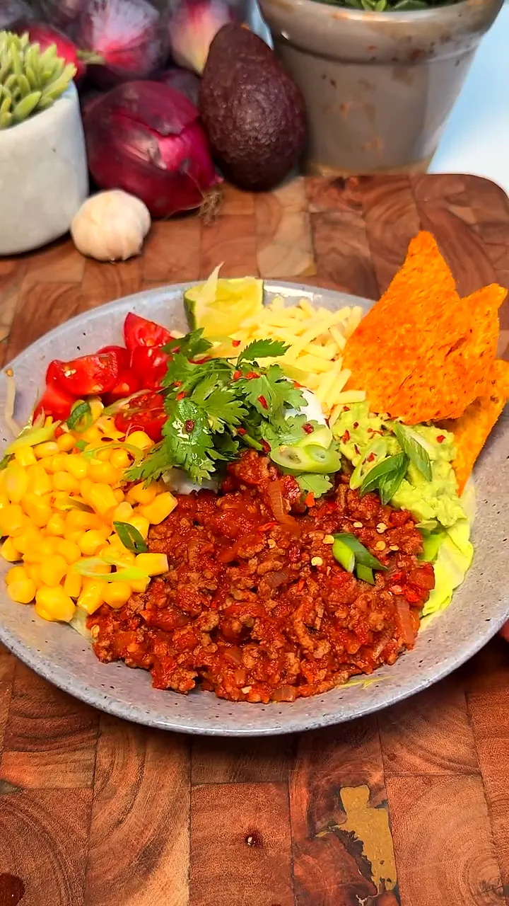 High Protein Beef Burrito Bowl (Easy Healthy Meal Prep Recipe Under 400 Calories)