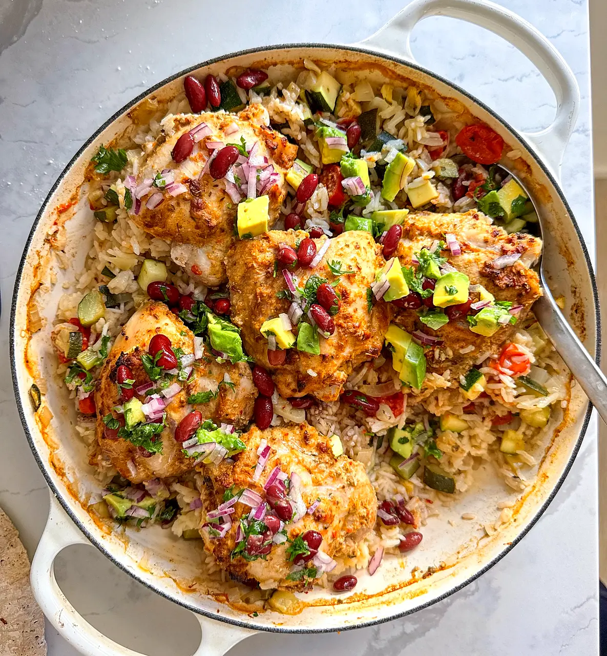 Mexican-Spiced Chicken and Rice Bake