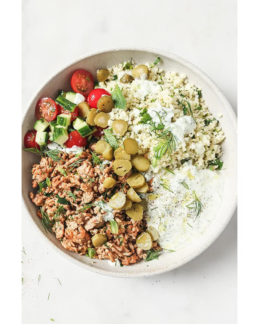 Chicken Gyros Bowl Recipe